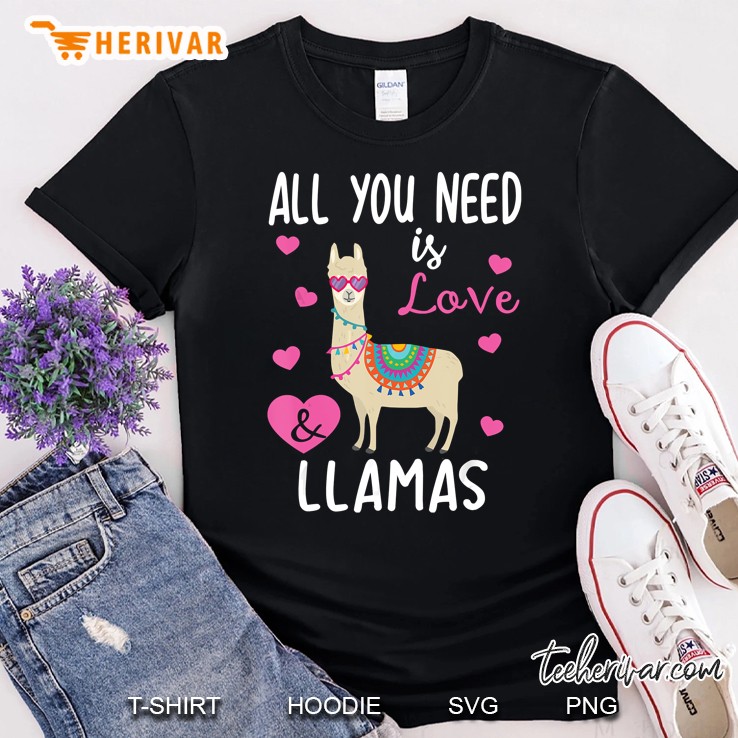 Valentine Llama All You Need Is Love Shirt