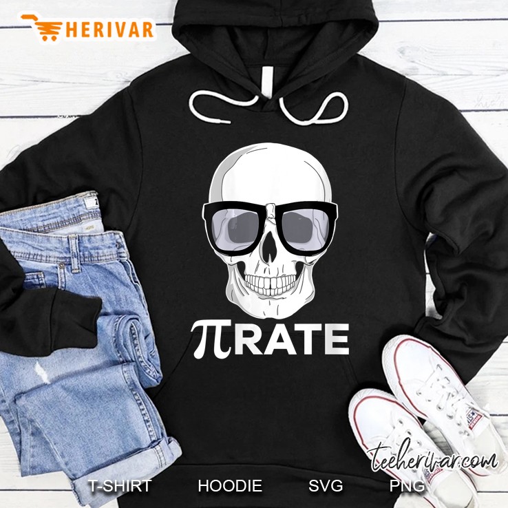 Pi Day Nerd Skull Geek Pirate Pi-Rate Hoodie