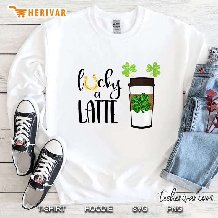 Lucky A Latte Coffee St Patrick Day Sweatshirt