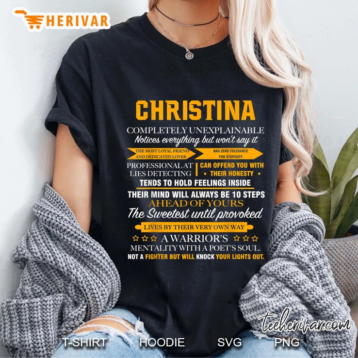 Christina Completely Unexplainable Ladies Tee