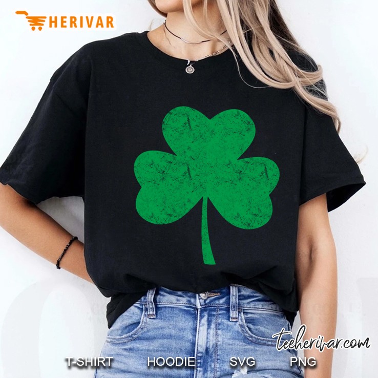 Huge Green Shamrock Ladies Tee