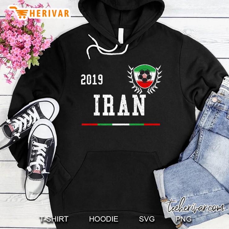 2019 Iran Iranian Flag Soccer Version Hoodie