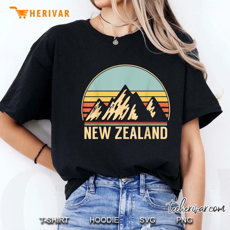 New Zealand Mountains Vintage Version Ladies Tee