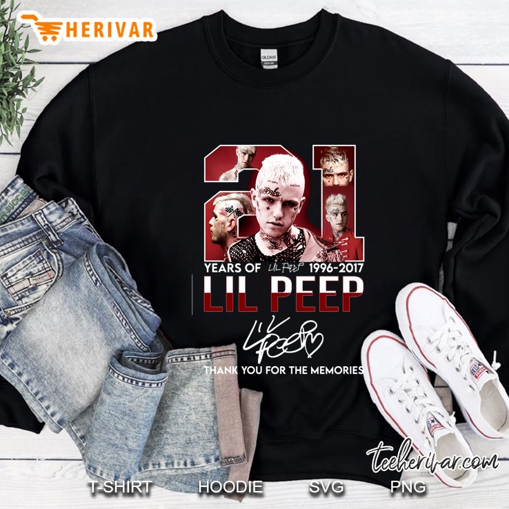 21 Years Of Lil Peep 1996-2018 Thank You For The Memories Sweatshirt