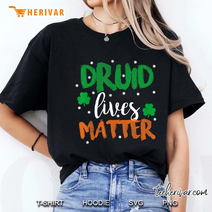 Druid Lives Matter Shamrock Version Ladies Tee