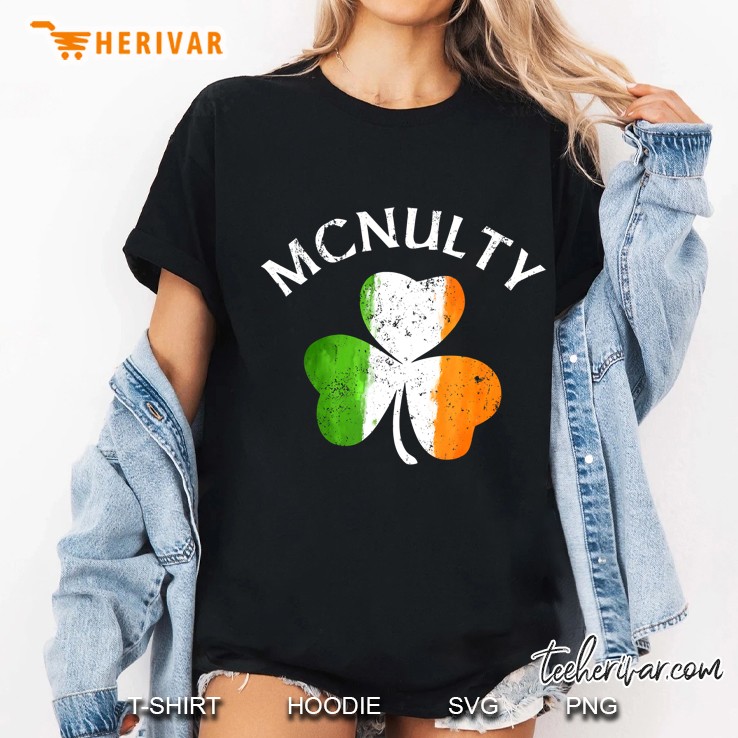 Mcnulty Irish Flag Shamrock Version Ladies Tee
