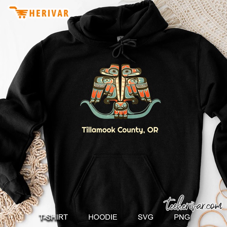 Tillamook County Oregon Thunderbird Nw Native American Hoodie