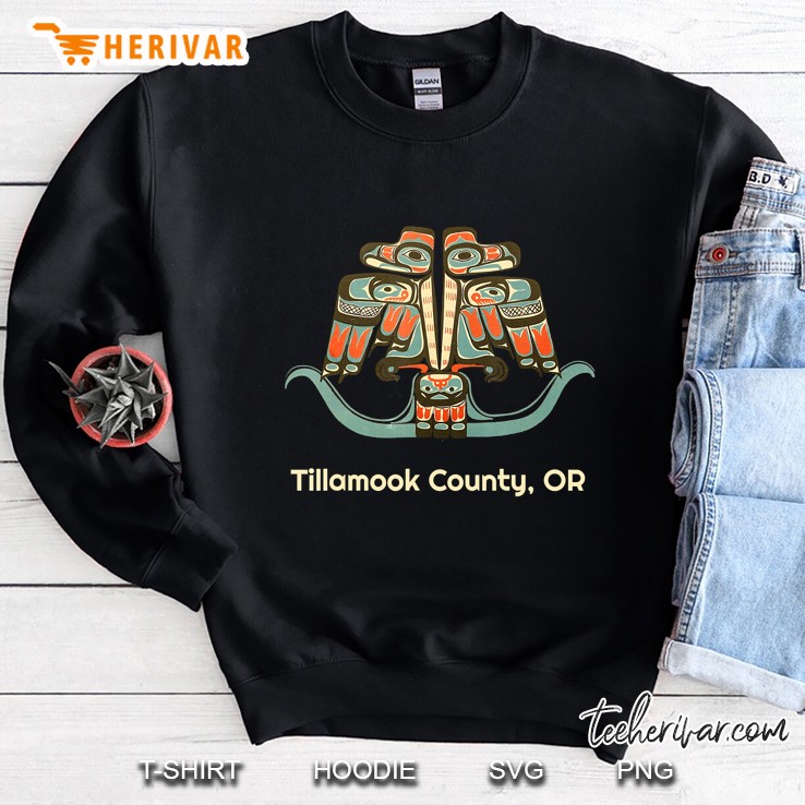 Tillamook County Oregon Thunderbird Nw Native American Sweatshirt