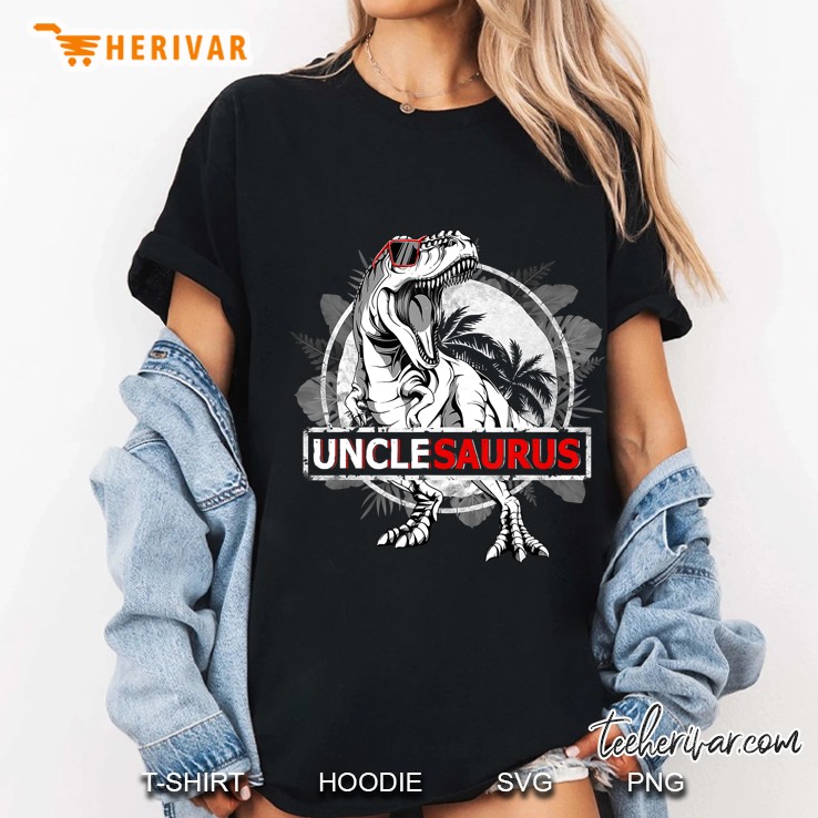 Unclesaurus T Rex Uncle Saurus Dinosaur Version2 Ladies Tee