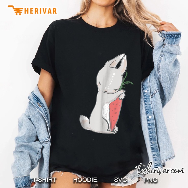 Bunny Rabbit Carrot Ladies Tee