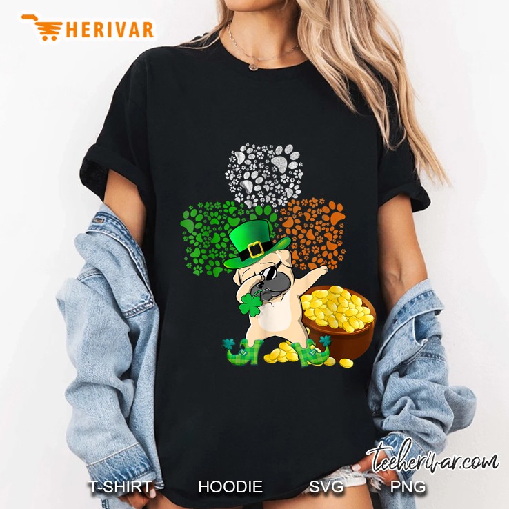 Dabbing Pug St Patricks Day Ladies Tee