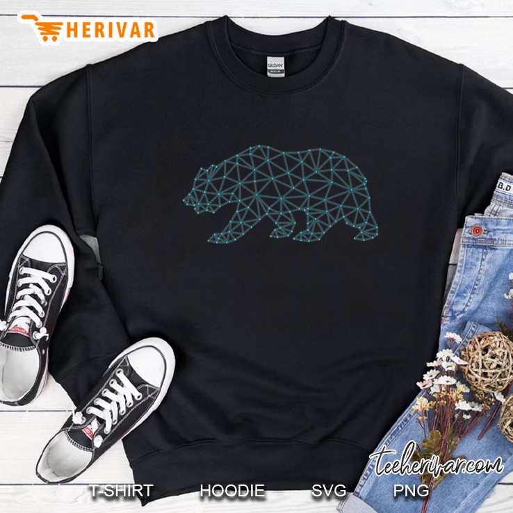 Geometric Bear Constellation Version Sweatshirt