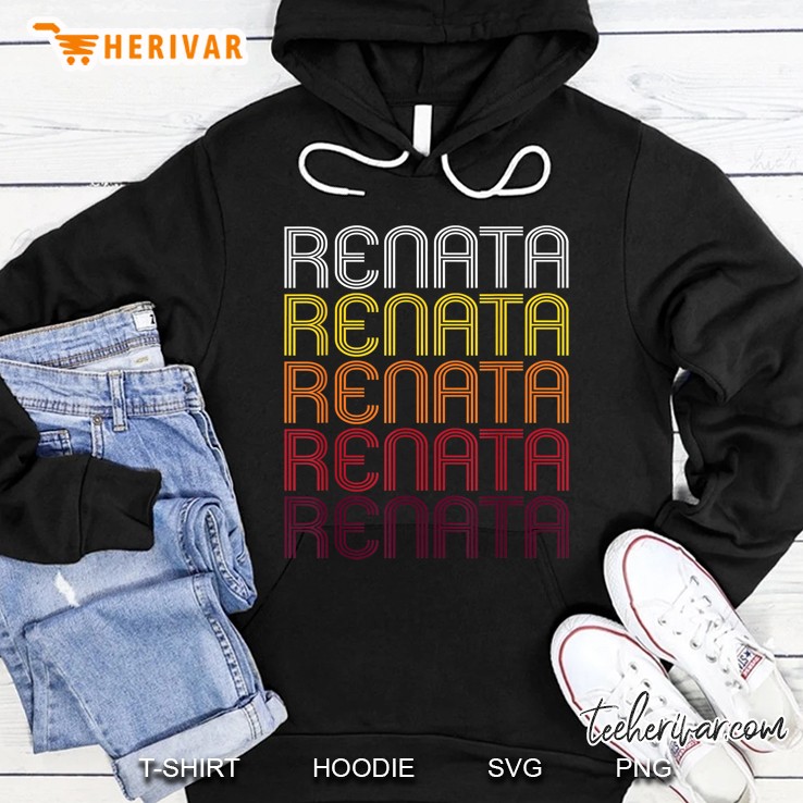 Renata Wordmark Pattern Vintage Version Hoodie