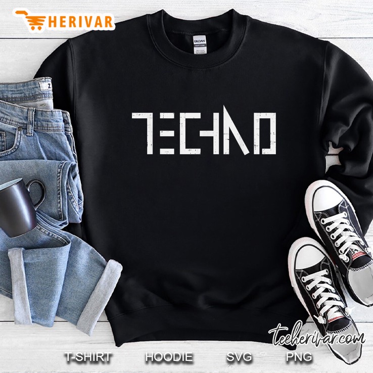 Techno Funny Rave Electronic Edm Party Festival Dj Sweatshirt