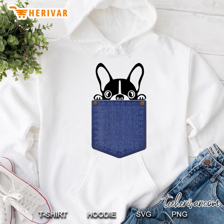 Boston Terrier In My Pocket Dog Lovers Funny Hoodie