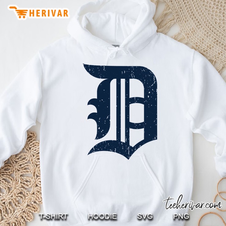 Detroit Baseball D Vintage Michigan Bengal Tiger Retro Hoodie
