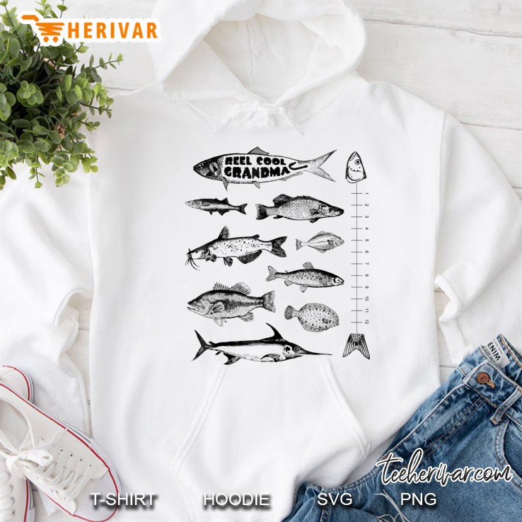 Reel Cool Grandma Fishing Fisher Hoodie