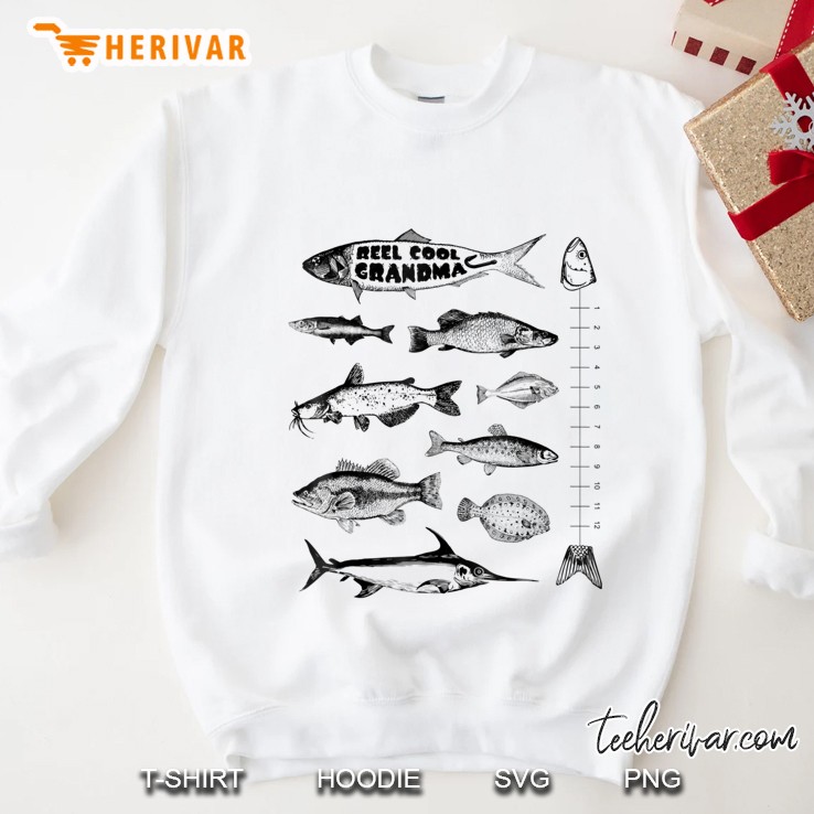 Reel Cool Grandma Fishing Fisher Sweatshirt