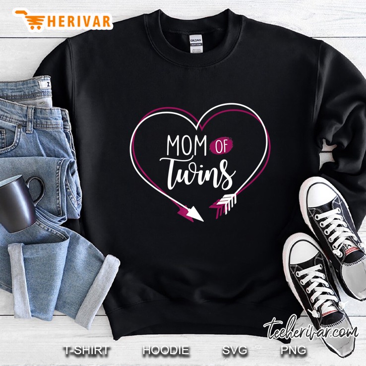 Mom Of Twins Arrow Heart Version Sweatshirt