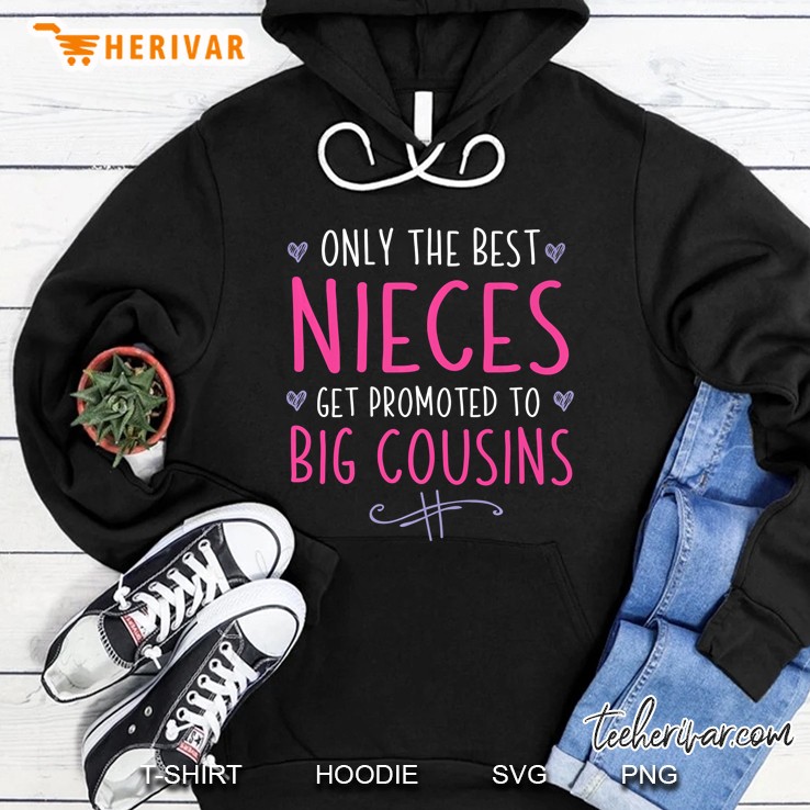 Only The Best Nieces Get Promoted To Big Cousins Hoodie