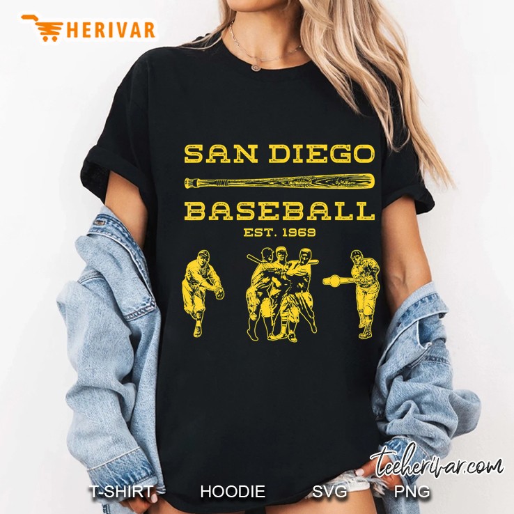 San Diego Baseball 1969 Version2 Ladies Tee