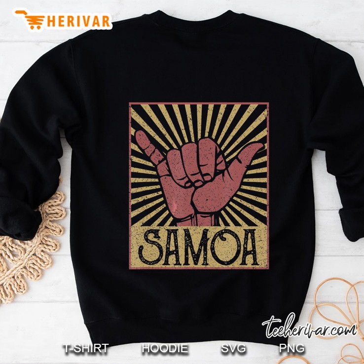 Shaka Samoa Samoan Beach Sunset Sweatshirt