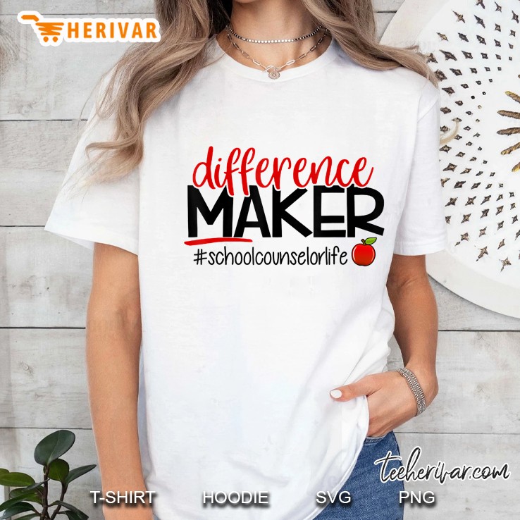 Difference Maker School Counselor Life Ladies Tee