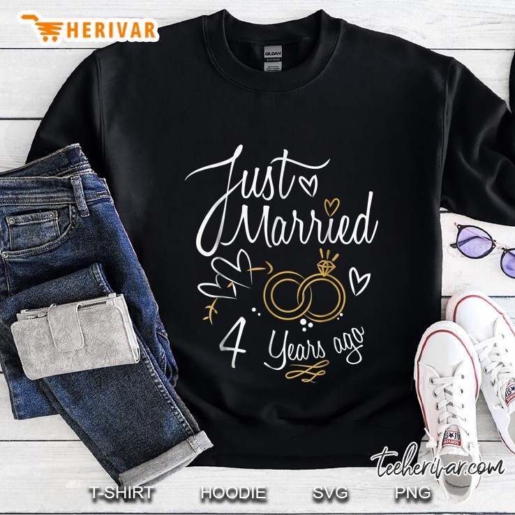 4 Years Wedding Anniversary Sweatshirt