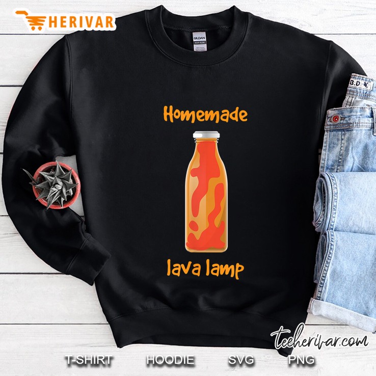 Homemade Lava Lamp Orange Lava Lamp Bottle Version Sweatshirt
