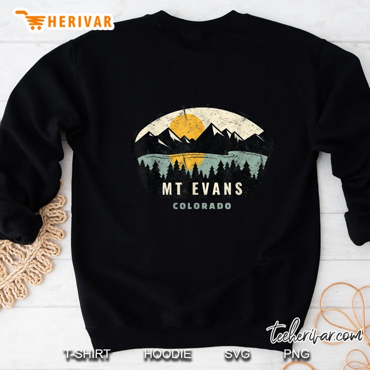 Mt Evans Colorado Mountain Sunset Version Sweatshirt