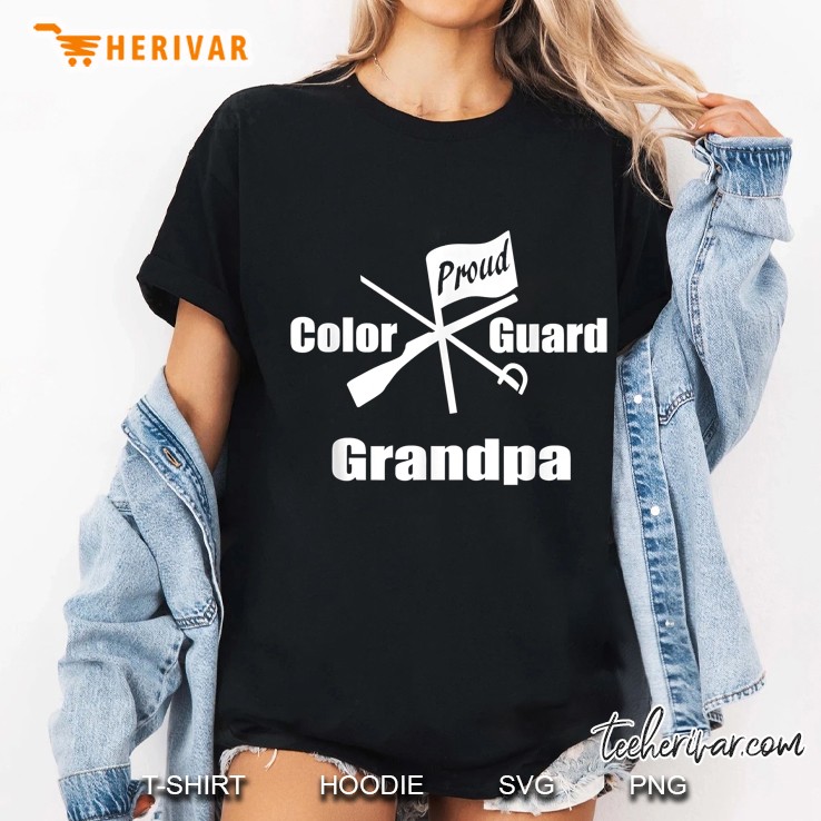 Proud Color Guard Grandpa Ladies Tee