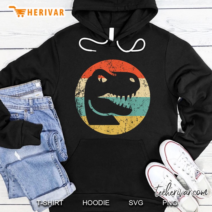 Tyrannosaurus Rex T Rex Retro Style Dinosaur Hoodie