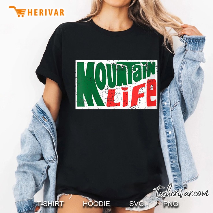 Classic Mountain Life Vintage Hiking Exploring Morning Dew Ladies Tee