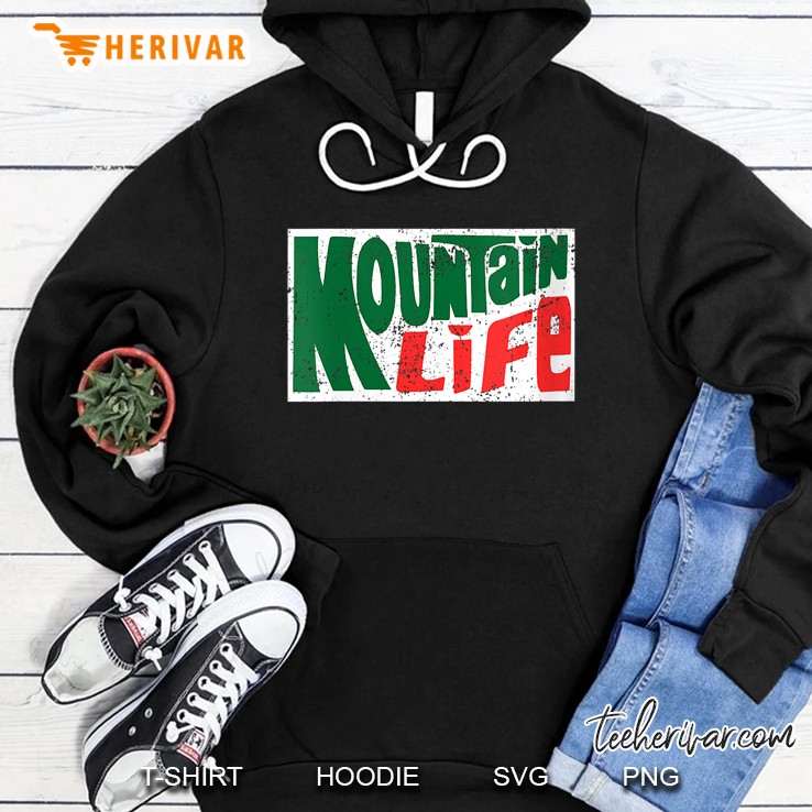 Classic Mountain Life Vintage Hiking Exploring Morning Dew Hoodie