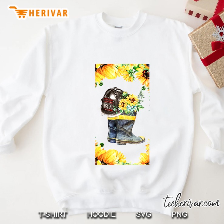 Firefighter Helmet Sunflower Version Sweatshirt