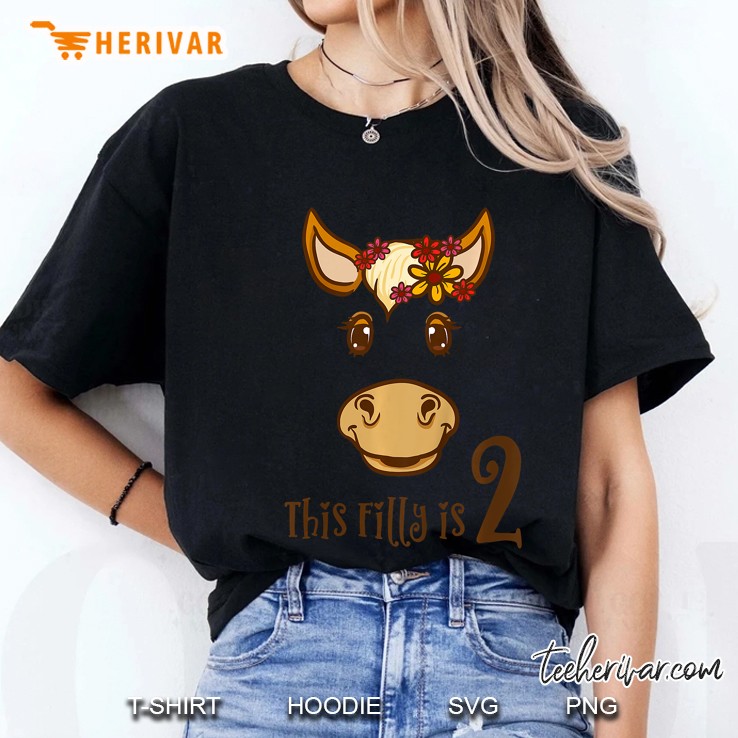 This Filly Is 2 Filly Face Version Ladies Tee