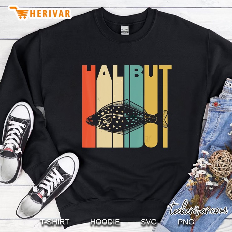 Halibut Silhouette Vintage Version Sweatshirt