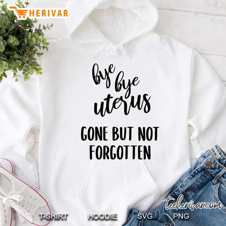 Bye Bye Uterus Gone But Not Forgotten Hoodie