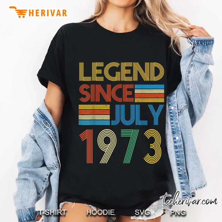 Legend Since July 1973 Vintage Version Ladies Tee
