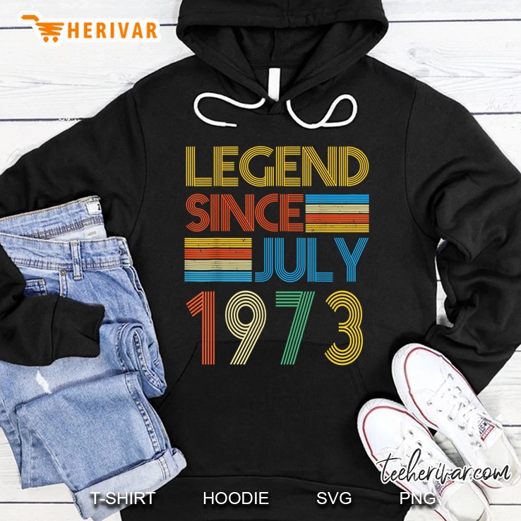 Legend Since July 1973 Vintage Version Hoodie