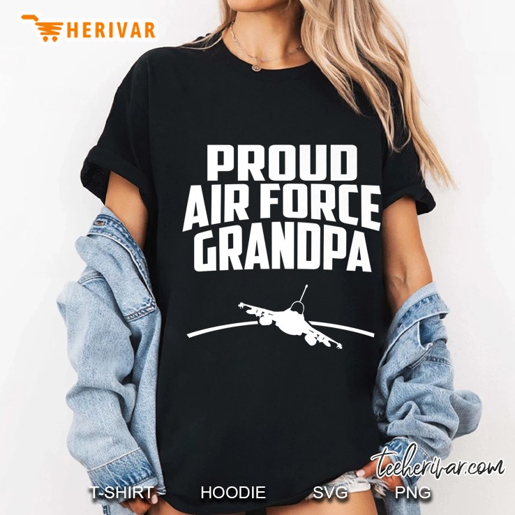 Proud Air Force Grandpa Ladies Tee