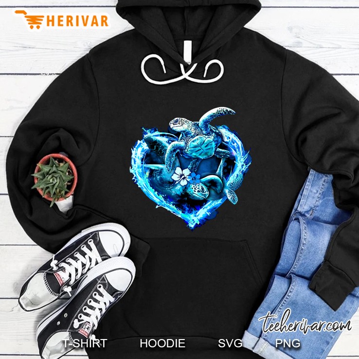 Sea Turtle Heart Version Hoodie
