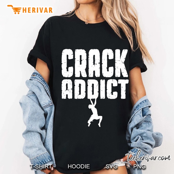 Crack Addict Climber Silhouette Version Ladies Tee