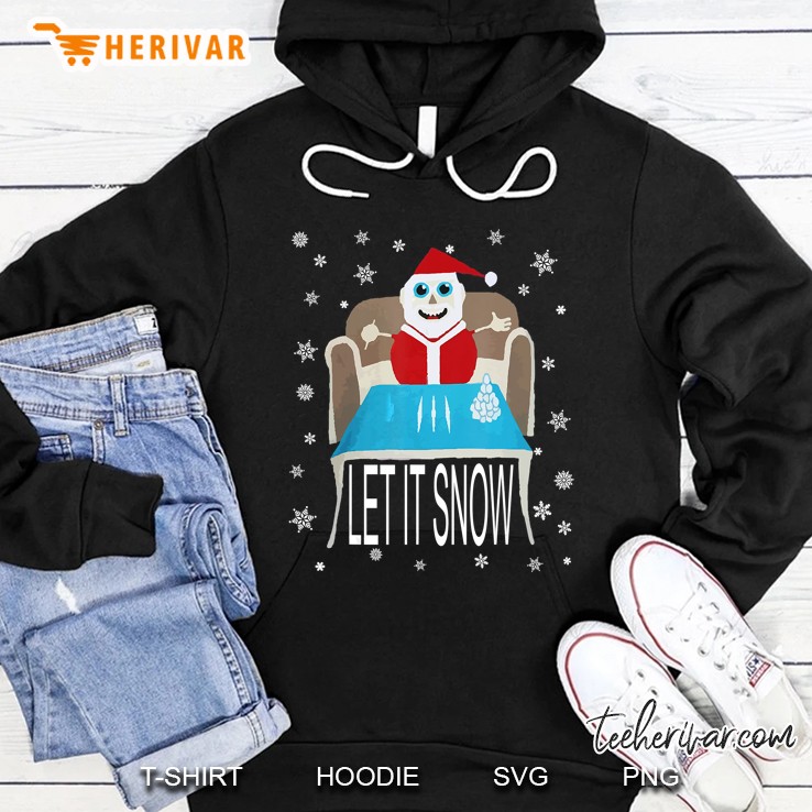 Let It Snow Santa Cocaine Version Hoodie