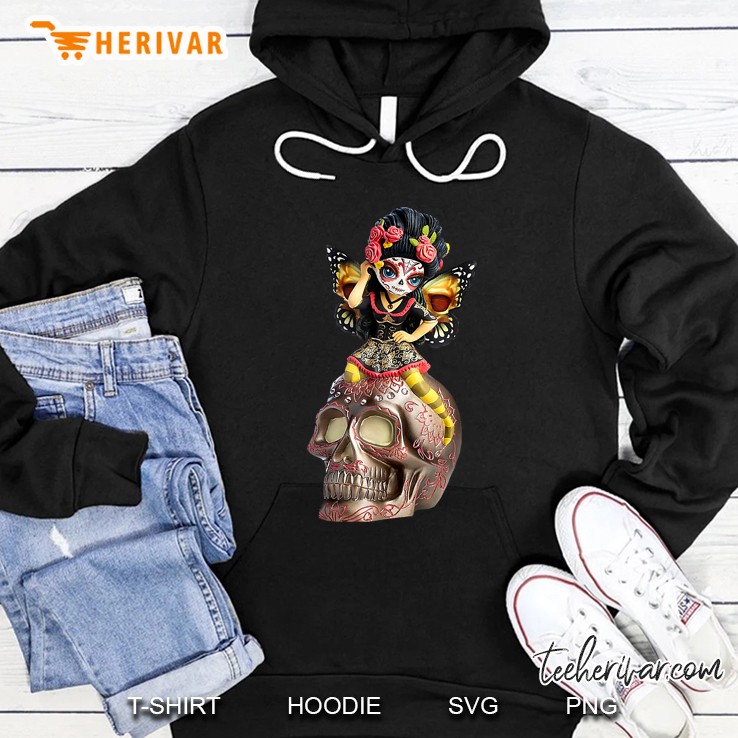 Sugar Skull Angel Butterfly Hoodie