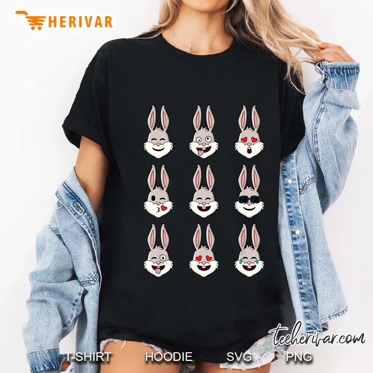 Rabbit Emojis Ladies Tee