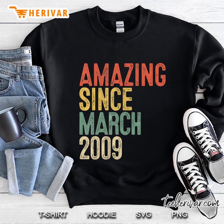 Amazing Since March 2009 Vintage Version Sweatshirt