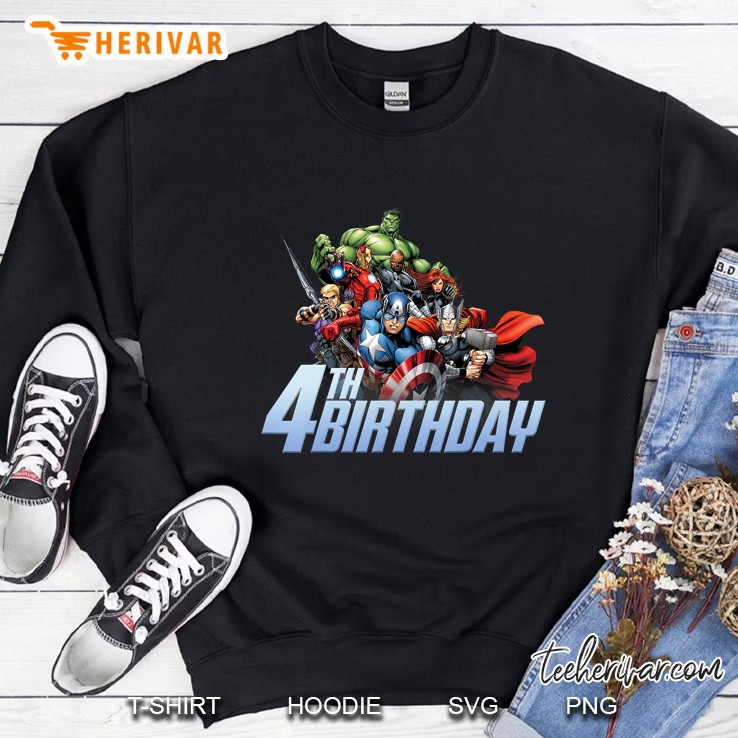 Marvel Avengers 4th Birthday Sweatshirt