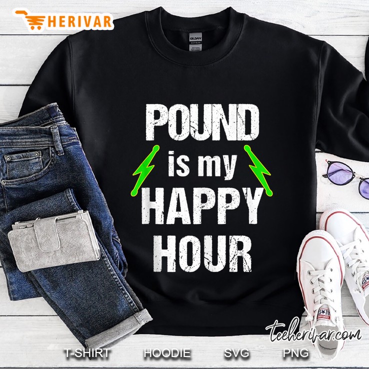 Pound Is My Happy Hour Lightning Bolts Sweatshirt