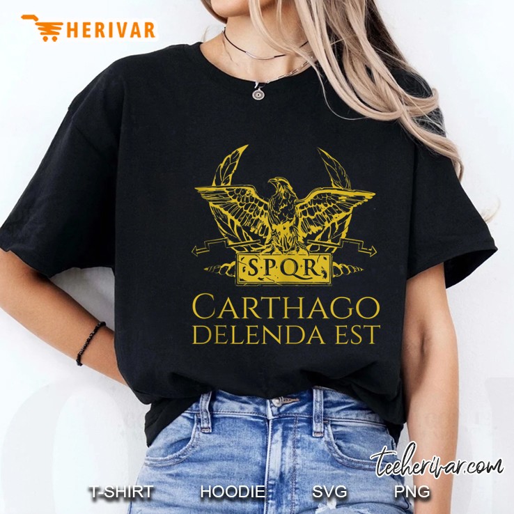 Spqr Eagle Carthago Delenda Est Ladies Tee